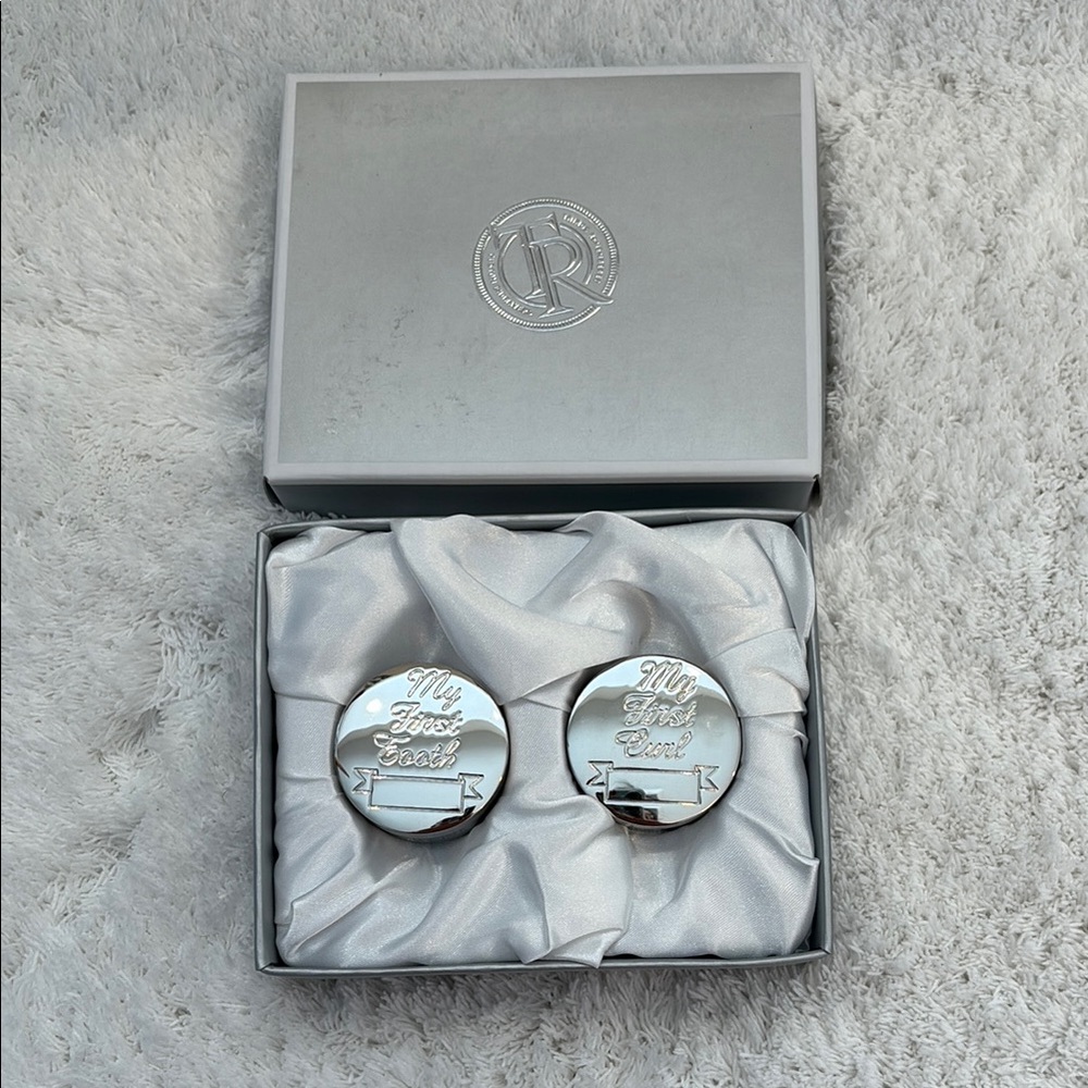 NWT Silver Baby’s First Tooth & Curl